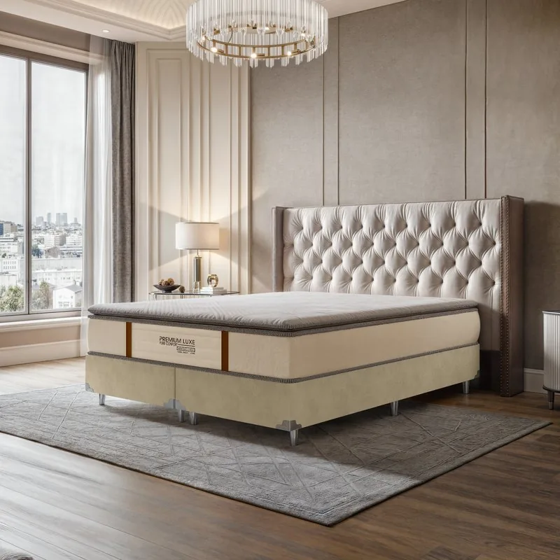 Quarto com cama box e colchão SR Life